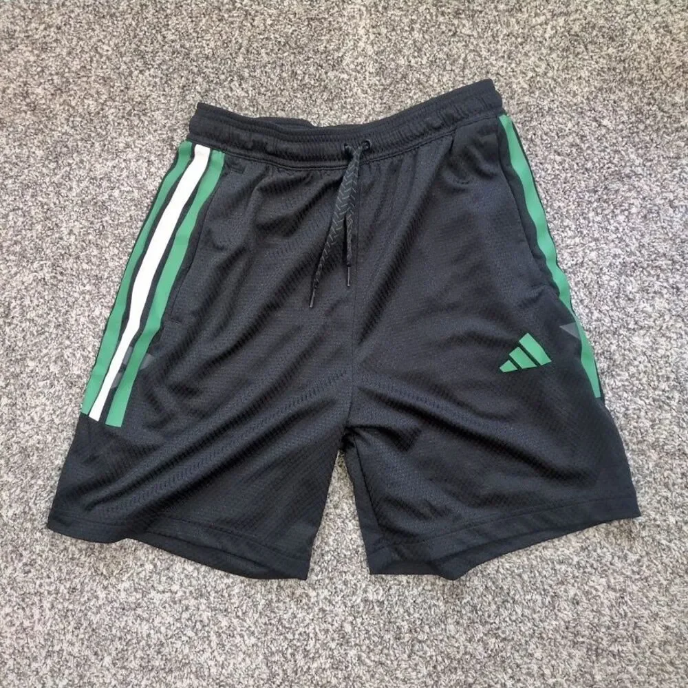 Adidas Men’s HOUSE OF TIRO NATIONS Black Green Gray SHORTS Small